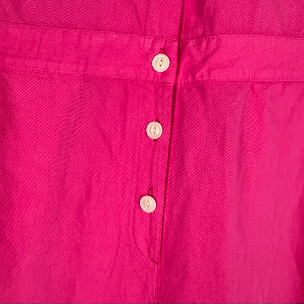 Outerknown S.E.A. Suit Short Sleeve Jumpsuit Organic Cotton Linen Hibiscus - Picture 6 of 11
